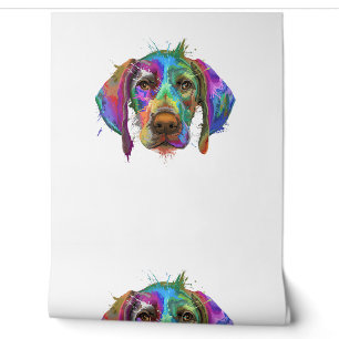 German Shorthaired Pointer Dog Face Colorful Pop A Wallpaper