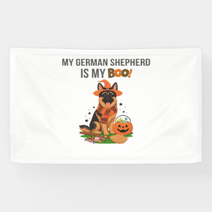 German Shorthaired Pointer Dog – Halloween Moon Si Banner