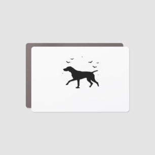 German Shorthaired Pointer Dog � Halloween Moon Si Car Magnet