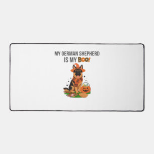 German Shorthaired Pointer Dog – Halloween Moon Si Desk Mat