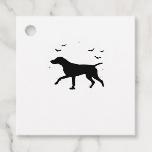 German Shorthaired Pointer Dog � Halloween Moon Si Favor Tags