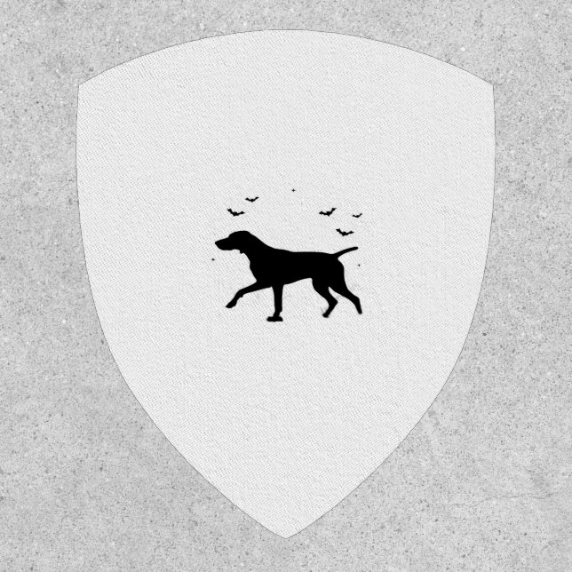 German Shorthaired Pointer Dog � Halloween Moon Si Patch (Front)