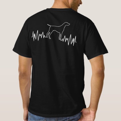 German Shorthaired Pointer Dog Heartbeat T_Shirt