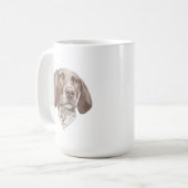German Shorthaired Pointer Dog Mug | 15 oz (Front Left)
