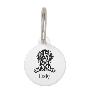 german shorthaired pointer dog personalized pet ID tag