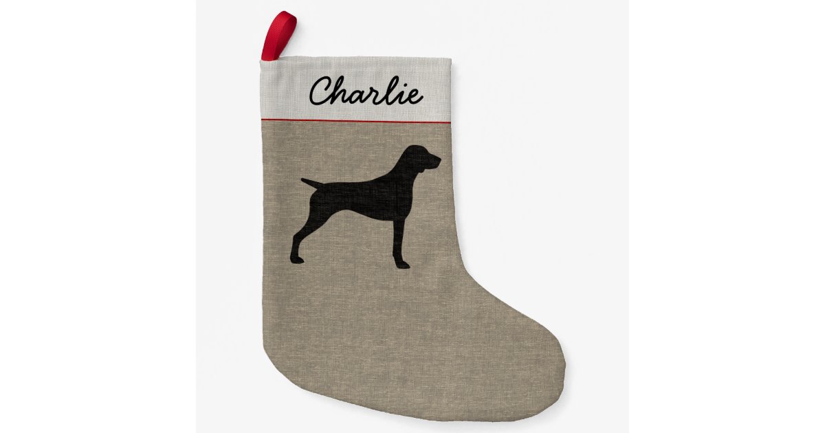German Shorthaired Pointer Dog Silhouette Holiday Small Christmas