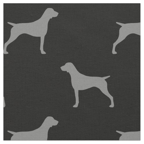 German Shorthaired Pointer Dog Silhouettes Fabric