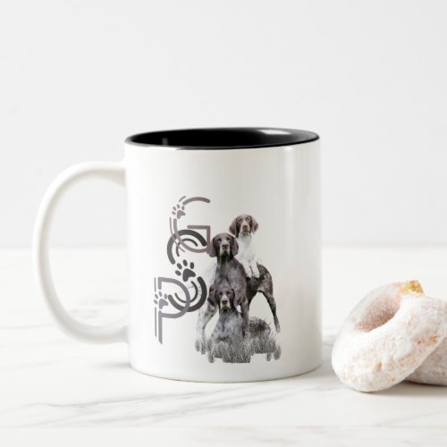 German Shorthaired Pointer Dog Two_Tone Coffee Mug