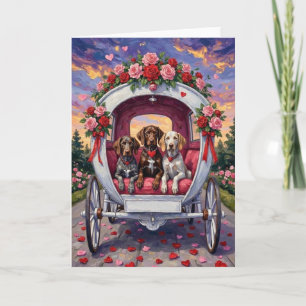 German Shorthaired Pointer  Dog Valentine's Day  Card