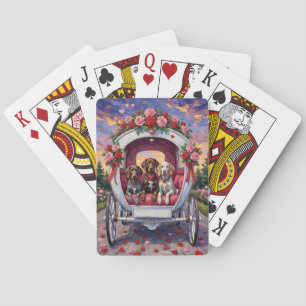 German Shorthaired Pointer  Dog Valentine's Day  Poker Cards