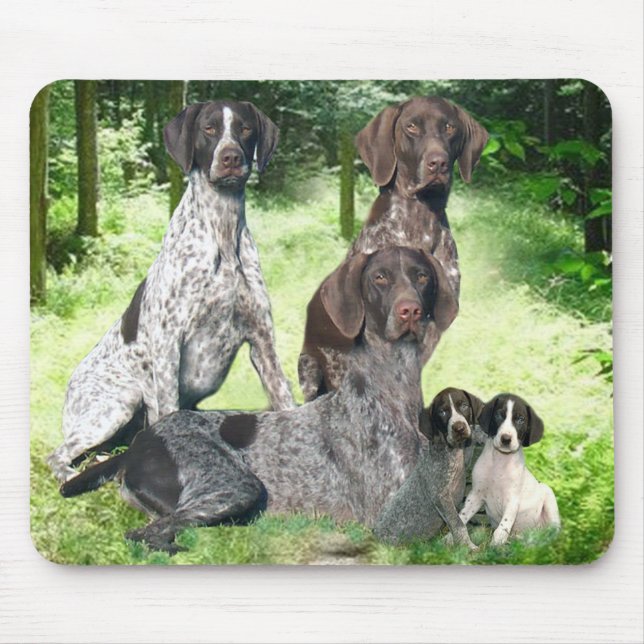 German Shorthaired Pointer Family Mousepad (Front)
