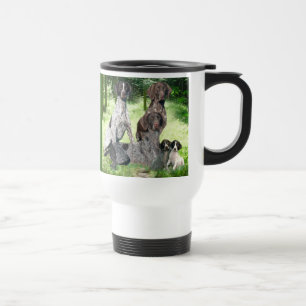 German Shorthaired Pointer Family Travel Mug