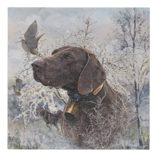 German Shorthaired Pointer Faux Canvas Print