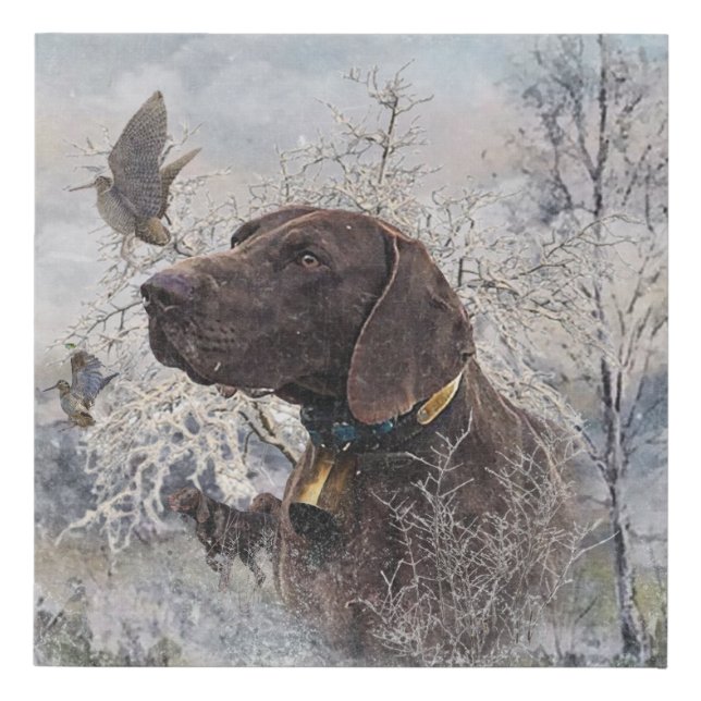 German Shorthaired Pointer Faux Canvas Print (Front)