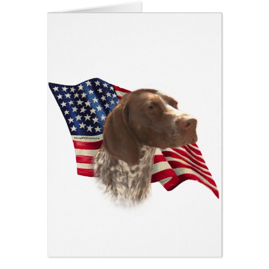 German Shorthaired Pointer Flag Cards (Front)