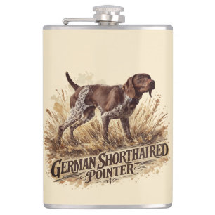 German Shorthaired Pointer Flask