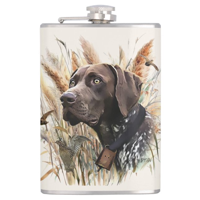 German Shorthaired Pointer Flask (Front)