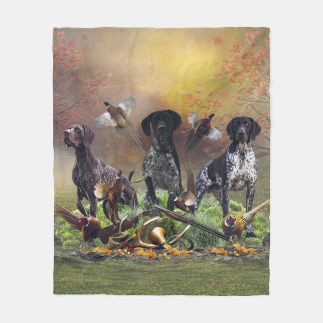 German Shorthaired Pointer   Fleece Blanket (Front)