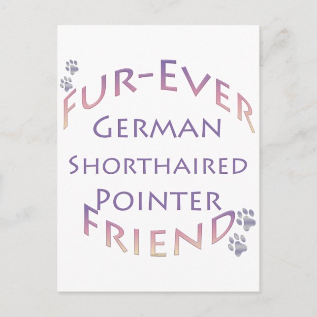 German Shorthaired Pointer Furever Postcard (Front)