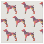 German Shorthaired Pointer Geo Silhouette Multi Fabric