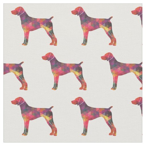 German Shorthaired Pointer Geo Silhouette Multi Fabric