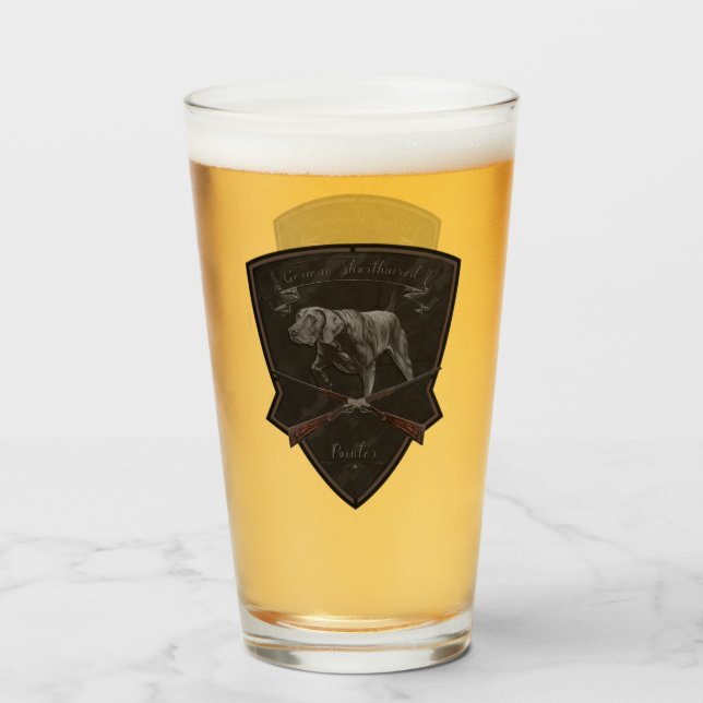 German Shorthaired Pointer Glass (Front Filled)