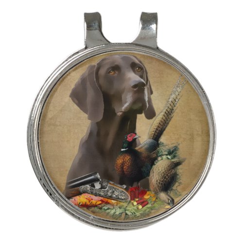 German Shorthaired Pointer GSP    Golf Hat Clip