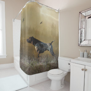 German Shorthaired Pointer (GSP) Shower Curtain