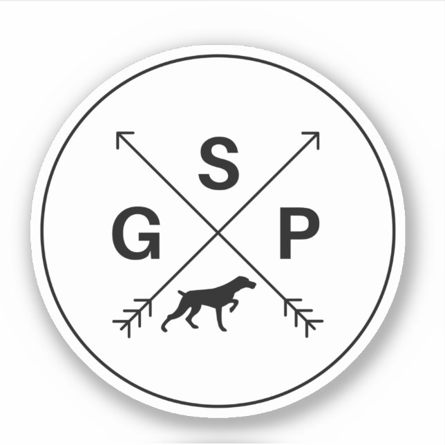 German Shorthaired Pointer GSP Sticker (Front)