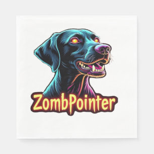 German Shorthaired Pointer GSP Zombie Dog Hallowee Napkins