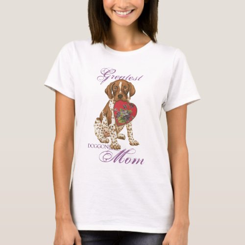 German Shorthaired Pointer Heart Mom T_Shirt