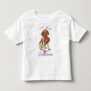 German Shorthaired Pointer Heart Mom Toddler T-shirt