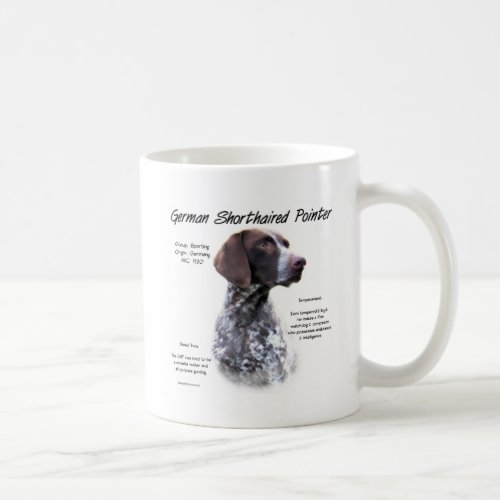 German Shorthaired Pointer History Design Coffee Mug