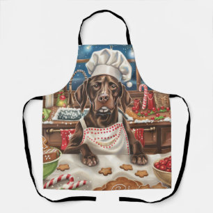 German Shorthaired Pointer Holiday Baking: Festive Apron