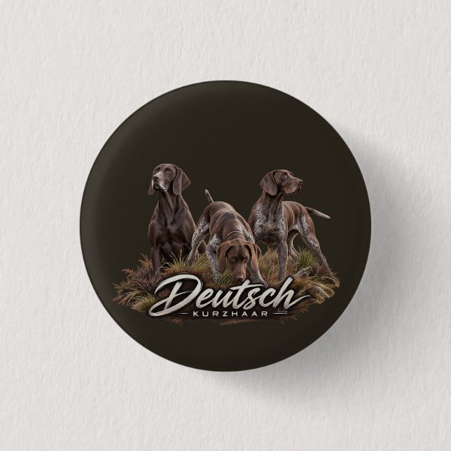German Shorthaired Pointer– Hunting Collection Button (Front)
