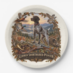 German Shorthaired Pointer– Hunting Collection Paper Plates