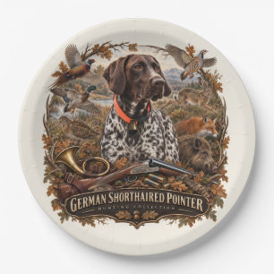 German Shorthaired Pointer– Hunting Collection Paper Plates