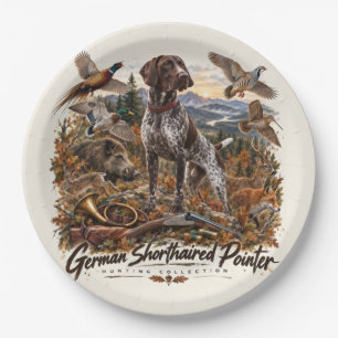 German Shorthaired Pointer– Hunting Collection Paper Plates