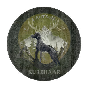 German Shorthaired Pointer , Hunting  logo  Cutting Board