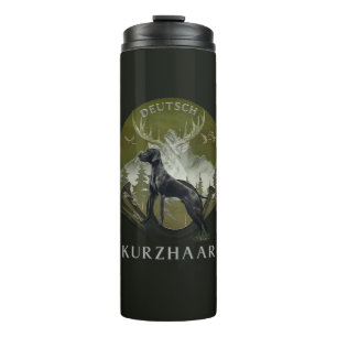 German Shorthaired Pointer , Hunting logo Thermal Tumbler