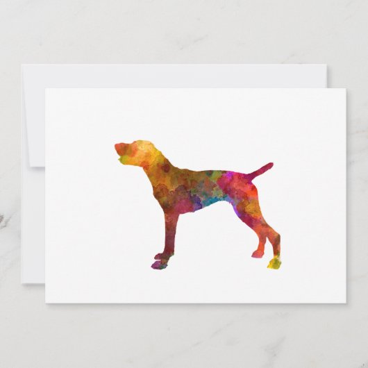 German Shorthaired Pointer in watercolor (Front)