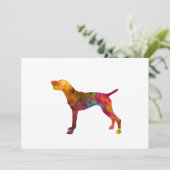 German Shorthaired Pointer in watercolor (Standing Front)