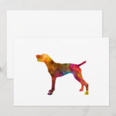 German Shorthaired Pointer in watercolor (Front/Back)