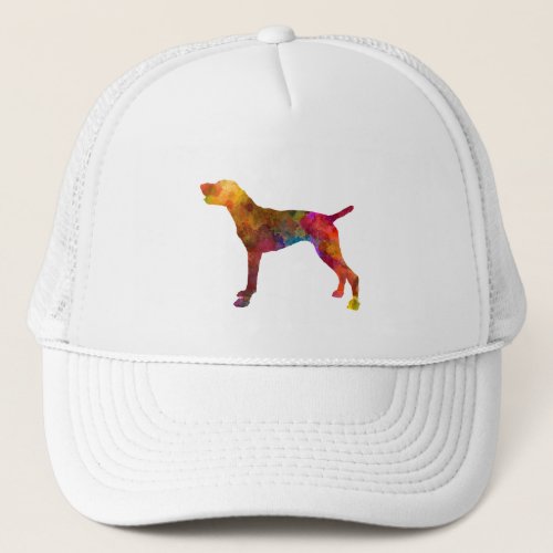 German Shorthaired Pointer in watercolor Trucker Hat