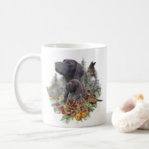 German Shorthaired Pointer in winter Coffee Mug
