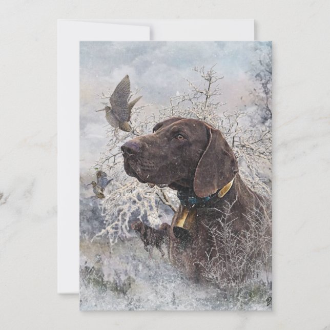 German Shorthaired Pointer Invitation (Front)