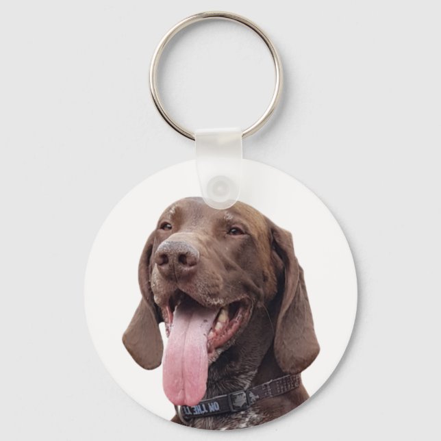 German shorthaired Pointer key ring (Front)
