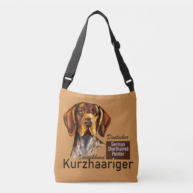 German Shorthaired Pointer Kurzhaar Crossbody Bag (Front)