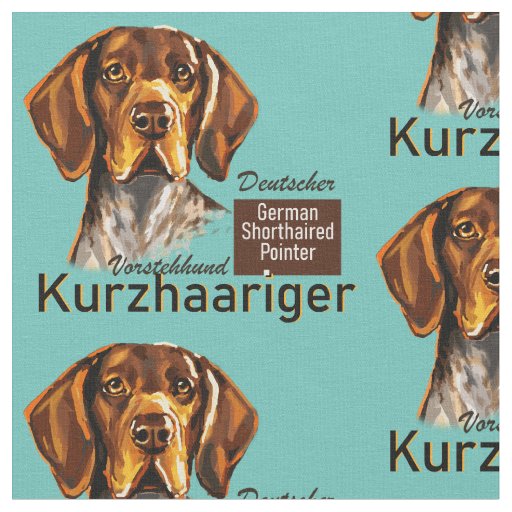 German Shorthaired Pointer Kurzhaar Fabric