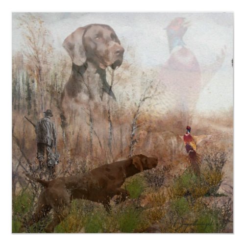 German Shorthaired Pointer  kurzhaar  Tapestry Ca Poster